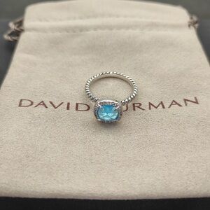 David Yurman Blue Topaz Ring